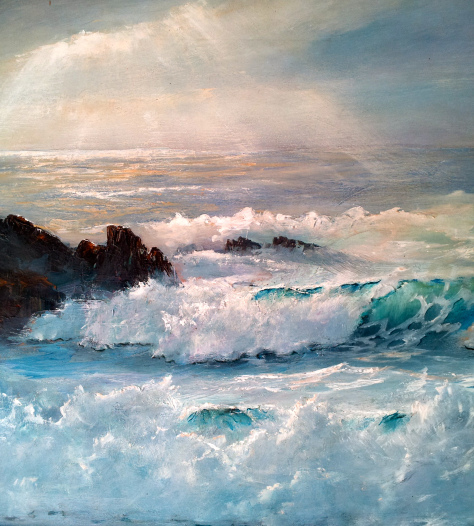 Original painting from Westport Inn CA, artist not known